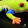 Red Eye Tree Frog High Fidelity Cute Plushie Poison Dart Frog Plush Toys Lifelike Animals Simulation Stuffed Doll Kawai Toy Gift 4