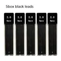 5pcs black leads