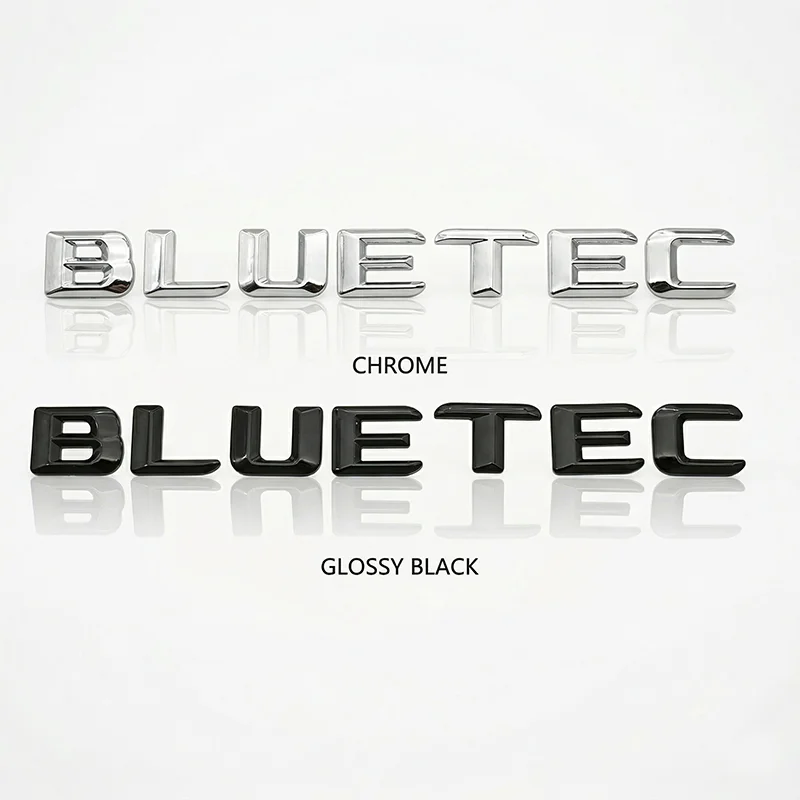 3D ABS 블루텍 자동차 엠블럼 배지 스티커 (메르세데스 벤츠 W212 W166 ML350 GL350 E350 디젤 트렁크 로고 데칼 자동차 스타일링)