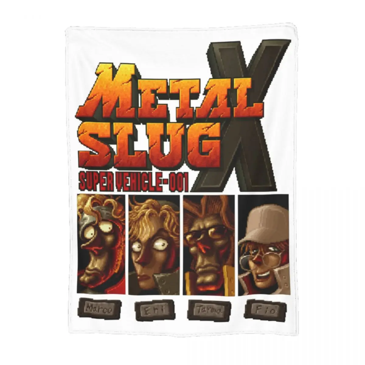 Metal Slug X Arcade Game Throw Coperta In Pile Autunno/Inverno Biancheria Da Letto Coperta Confortevole Morbida Per Copriletti Camera Da Letto