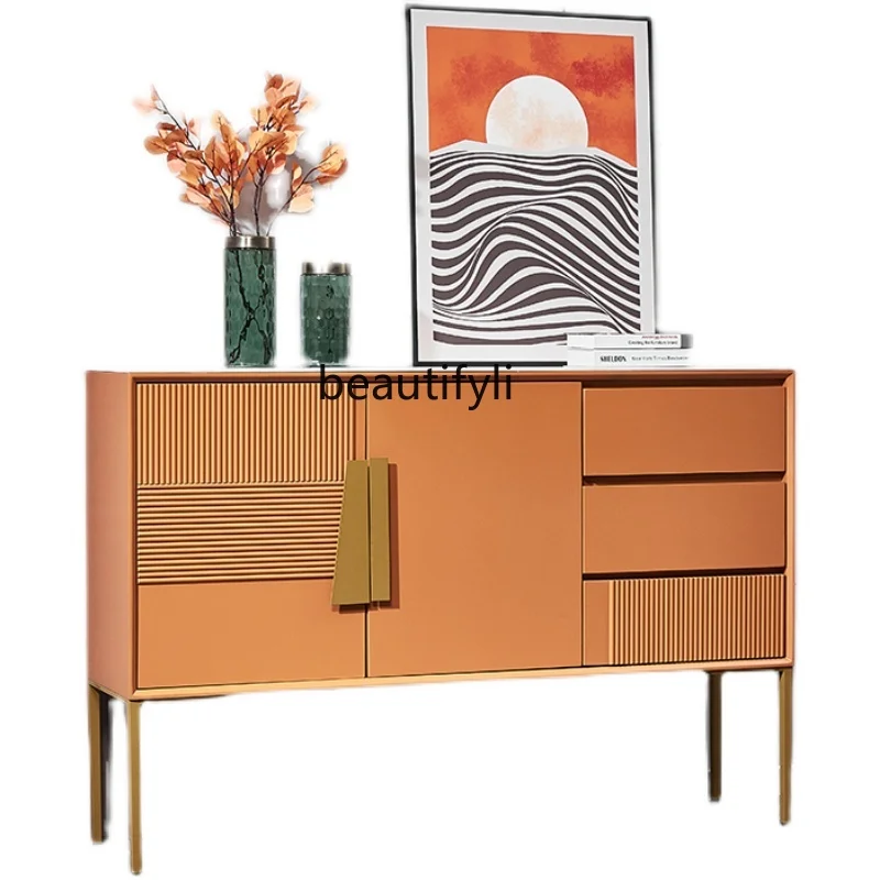 

Light Luxury Entrance Cabinet Locker Sideboard Storage Modern Simple Partition Curio Cabinet