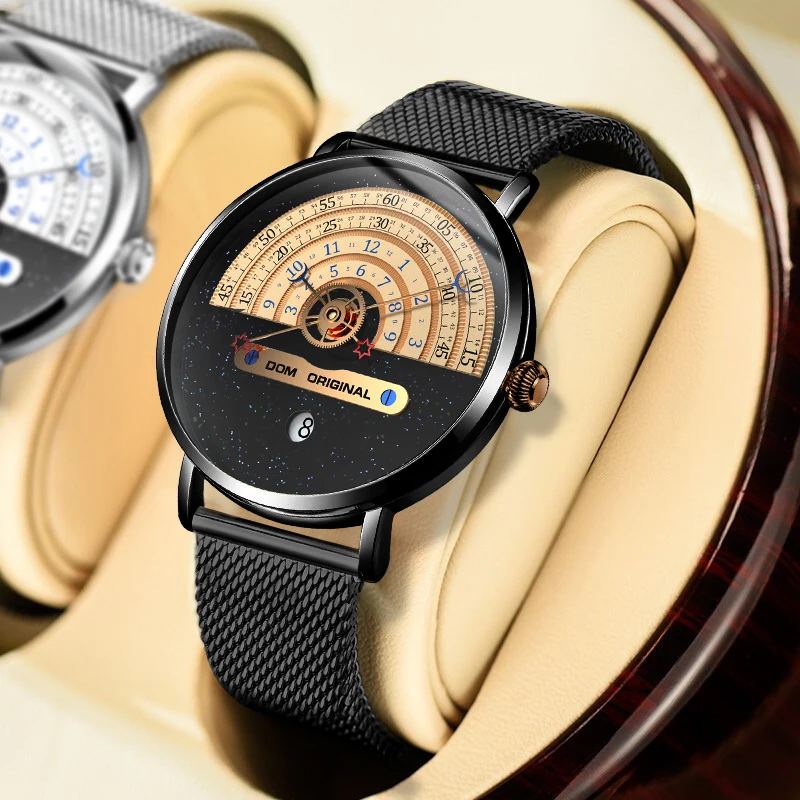 DOM 1288 NEW Men's Quartz Watch Fashion Creative Luxury Special