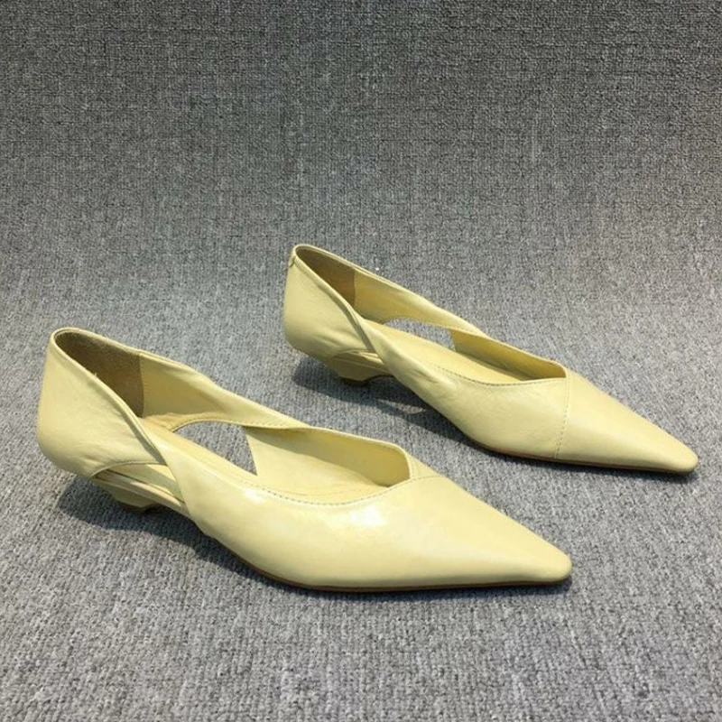 Pointed Toe Women Sexy Shoes Flats Shallow Sandals 2024 Designer New Dress Shoes Walking Luxury Trend Cozy Female Zapatillas 5