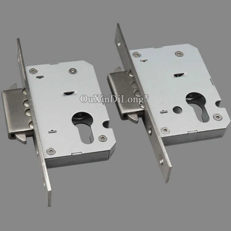 304 Stainless Steel European Double Hook Sliding Door Lock body for Folding Door/Roller Shutter Door/Crystal Door/Sliding Door
