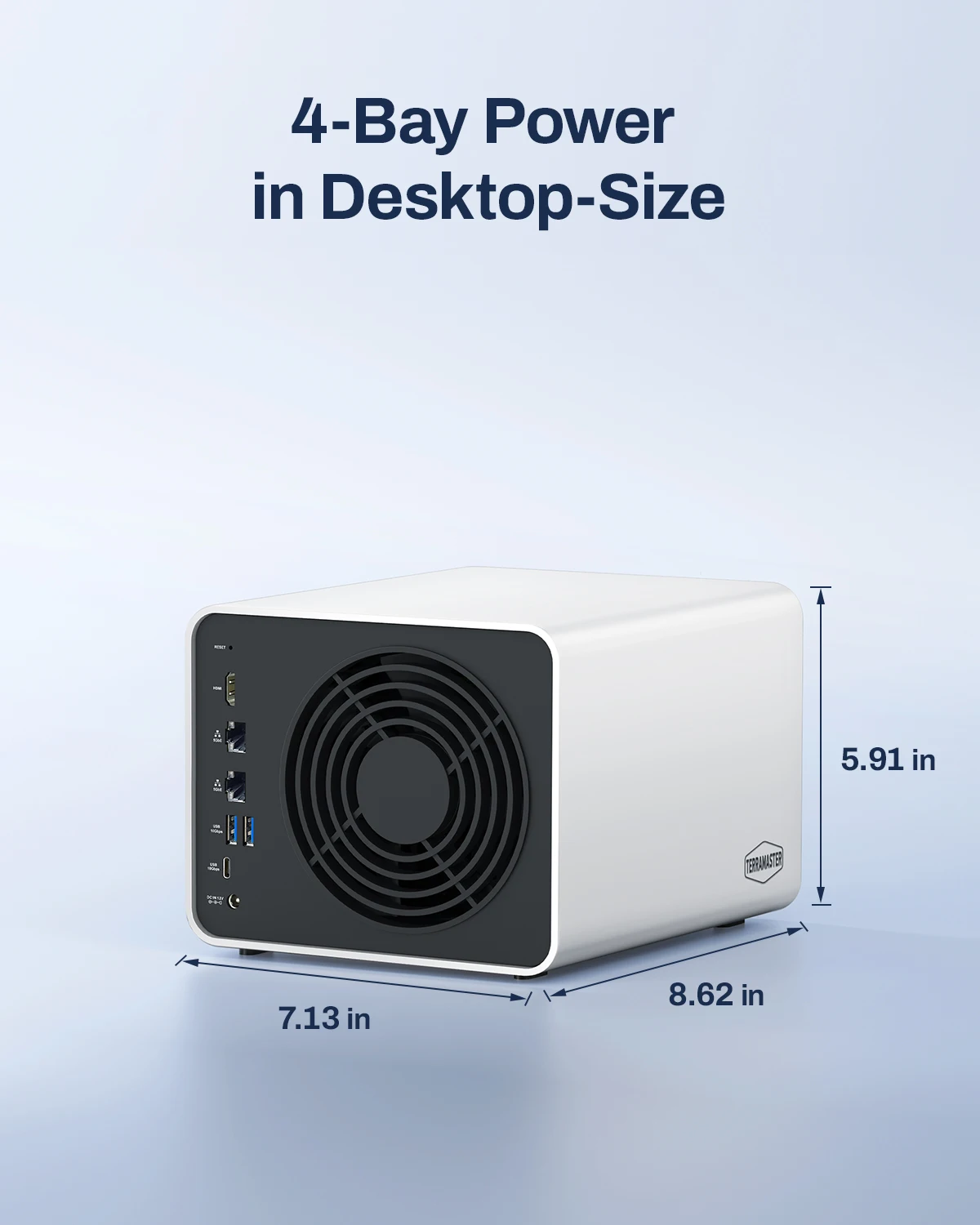 TERRAMASTER F4-425 Pro NAS 스토리지 - 4베이 코어 i3-N305 8코어, 8GB RAM, 팀워크용 네트워크 연결 스토리지(디스크 없음)