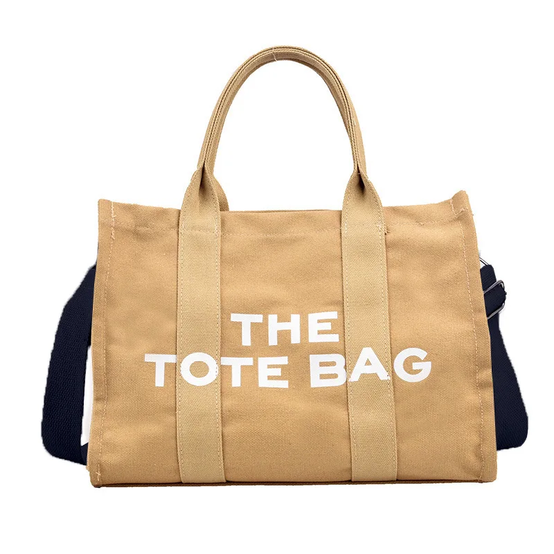 Letter Single Bag Canvas Shoulder Printed Large Capacity New Handbag For Woman Crossbody High-Quality Messenger Versatile Luxury