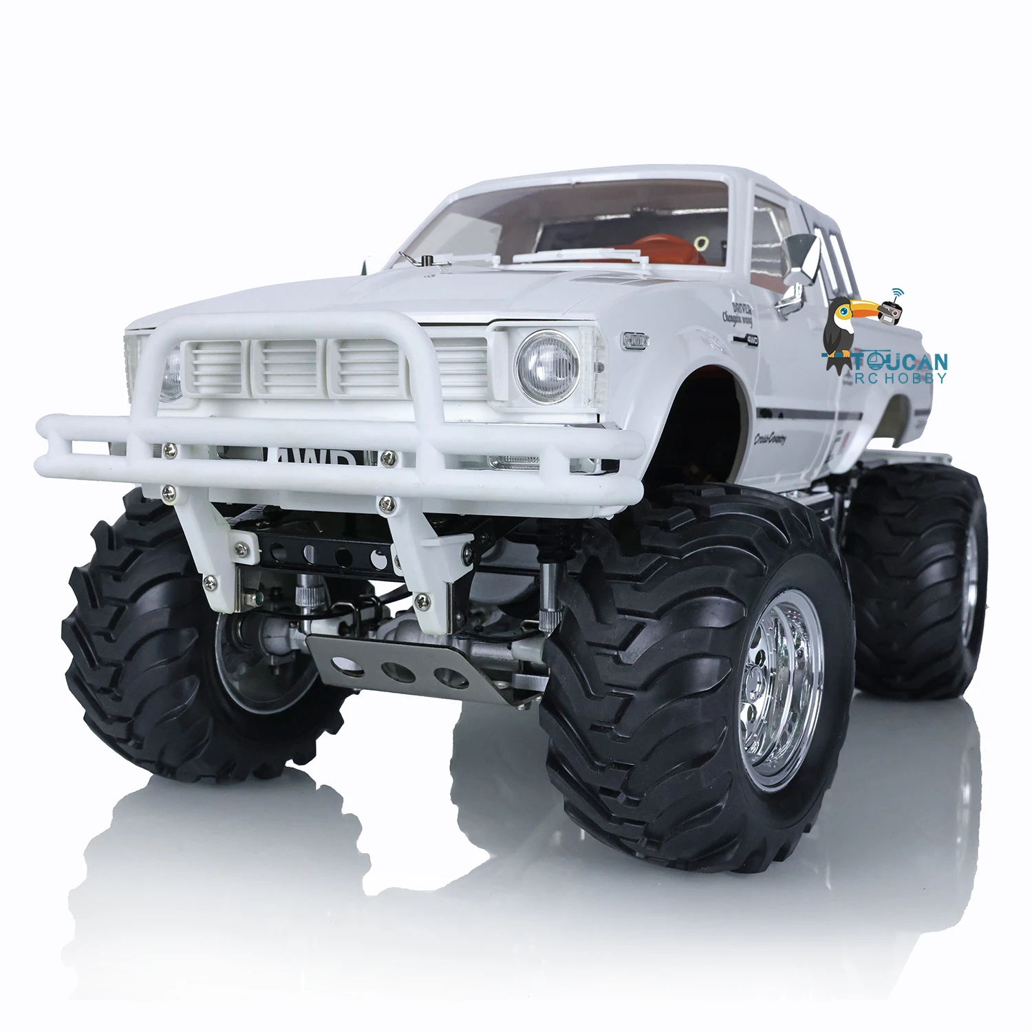 HG 1/10 4*4 RC Rally Pickup Cars Radio Control Racing Crawler Vehicle Model Differential Lock Axles Ready To Run model TH04710 3