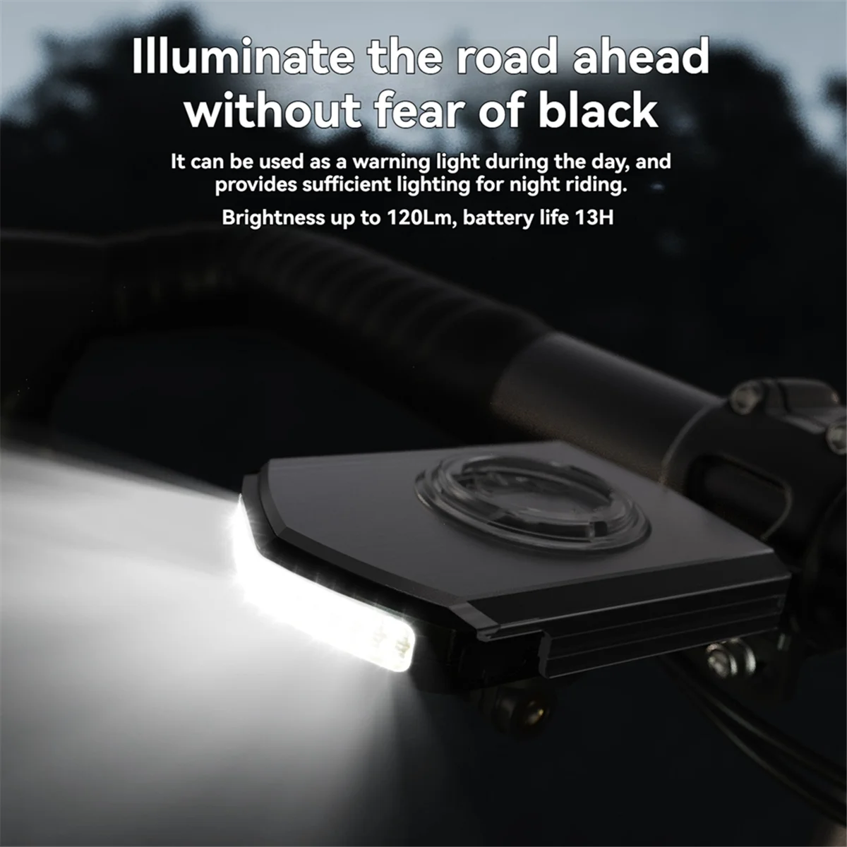 BAAU Bicycle Front Light IPX6 Waterproof Cycling Power Bank Type-C Charging for IGS Computer
