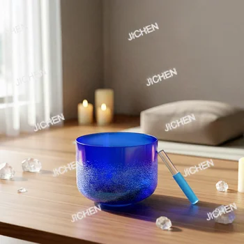 jc custom crystal singing bowl quartz natural gemstone alchemy singing bowl meditation sound healing instrument