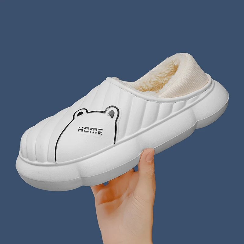 Brand Snow Boots ladies 2022 new winter Cotton slippers Plush thicken cotton shoes warm Indoor Cotton waterproof Women's Boots