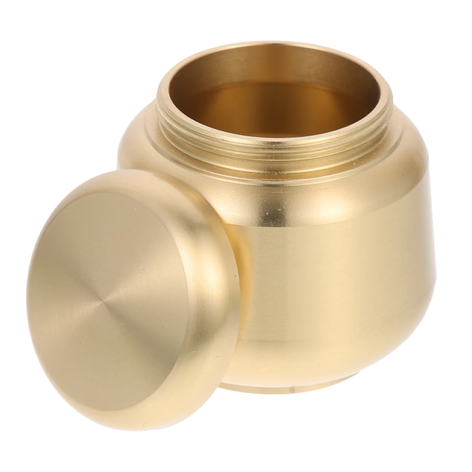 Human Urn Commemorative Pet Casket Cinerary Holder Copper Tea Canister Funeral Cat Ash Ashes Jar