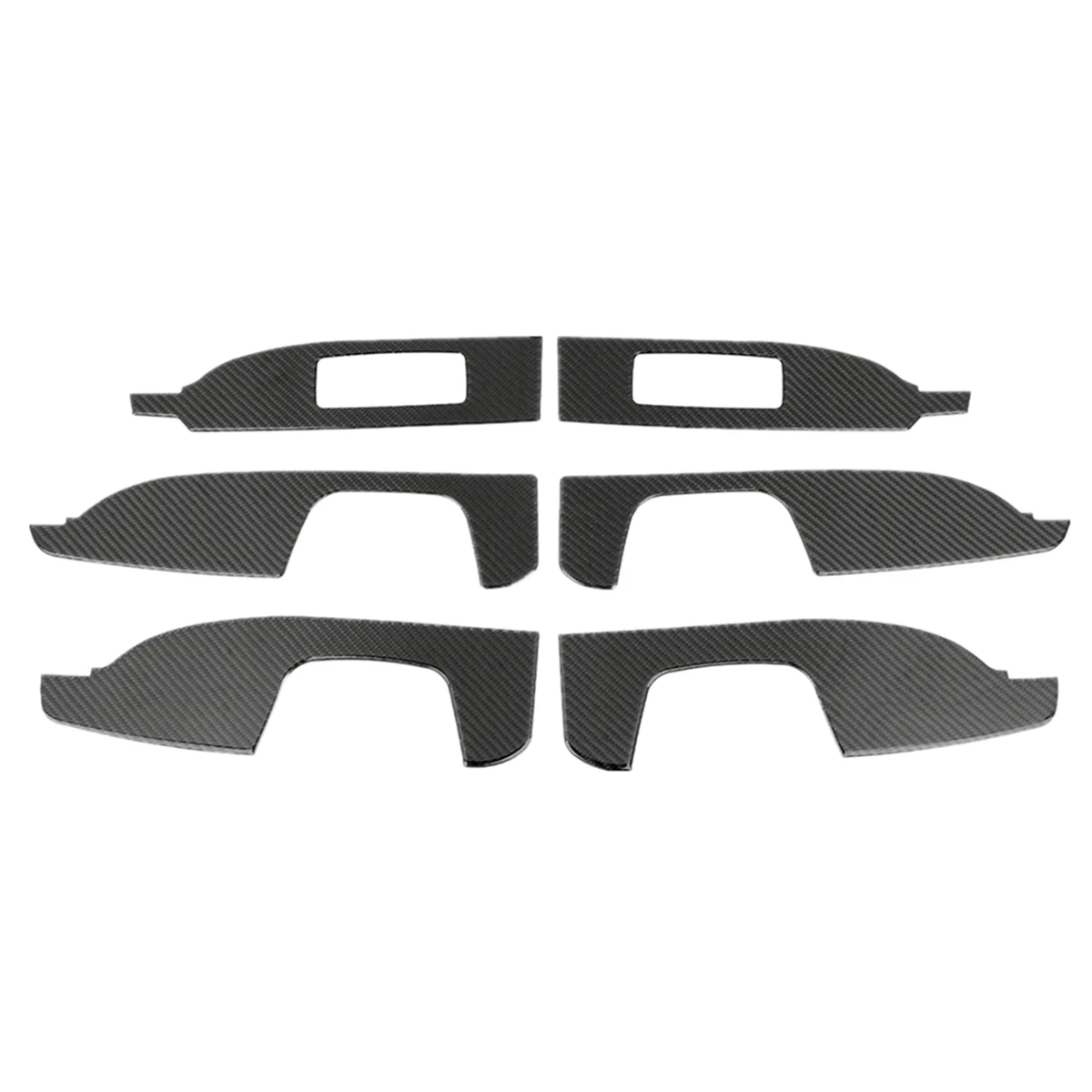 

For Jeep Commander 2006-2010 Carbon Fiber Car Door Armrest Panel Cover Trim Sticker Accessories