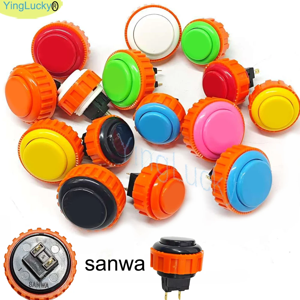 SANWA OBSN 30mm 24mm Original Japan SCREW Type Round Push Button