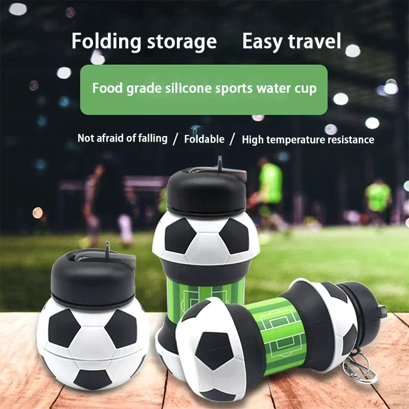 Folding Cup Outdoor Sports Kettle Household Silicone Creative Portable Anti Fall Leak Proof Children's Water Cup