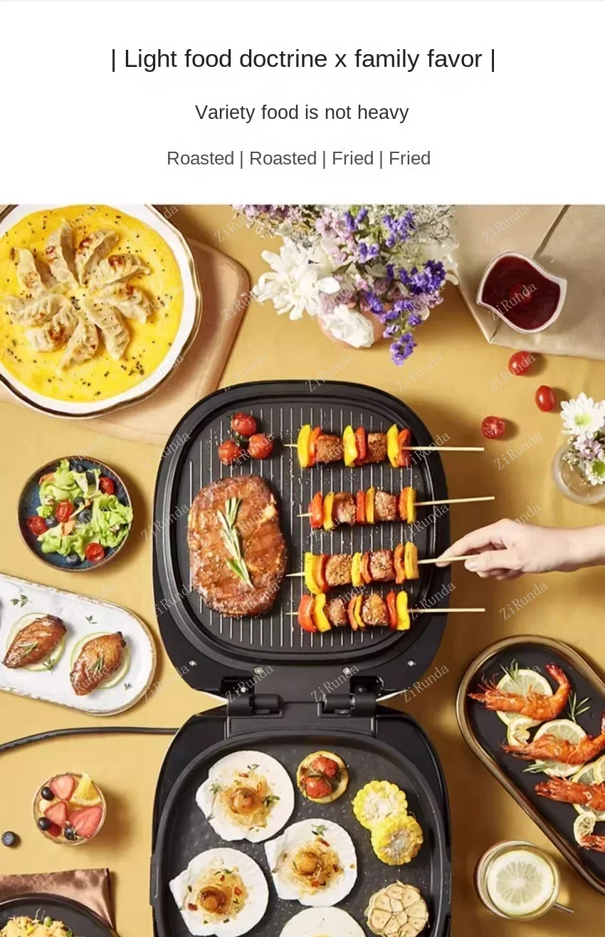 Multifunctional electric frying pan pancake machine double-sided heating electric pancake pan removable and washable 6