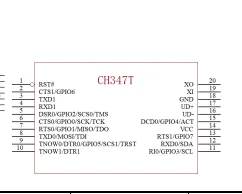 1-20PCS CH347T TSSOP-20 CH347 CH34 CH Hochgeschwindigkeits-USB-Konverter-Chip – Detail 2