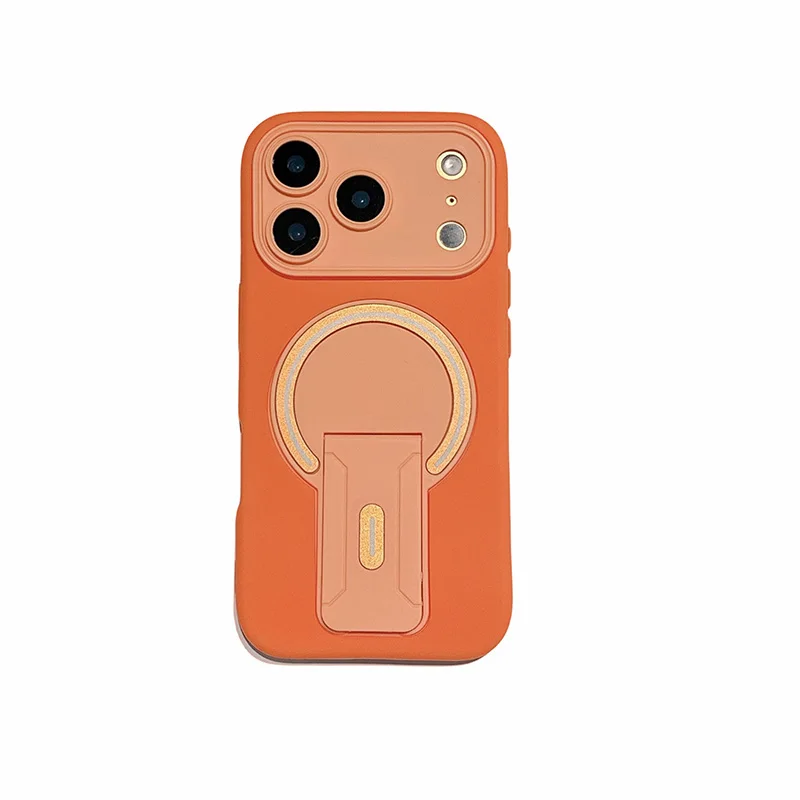 Fold Stand Magnetic Phone Case with Large Window and Matte Armor Bumper