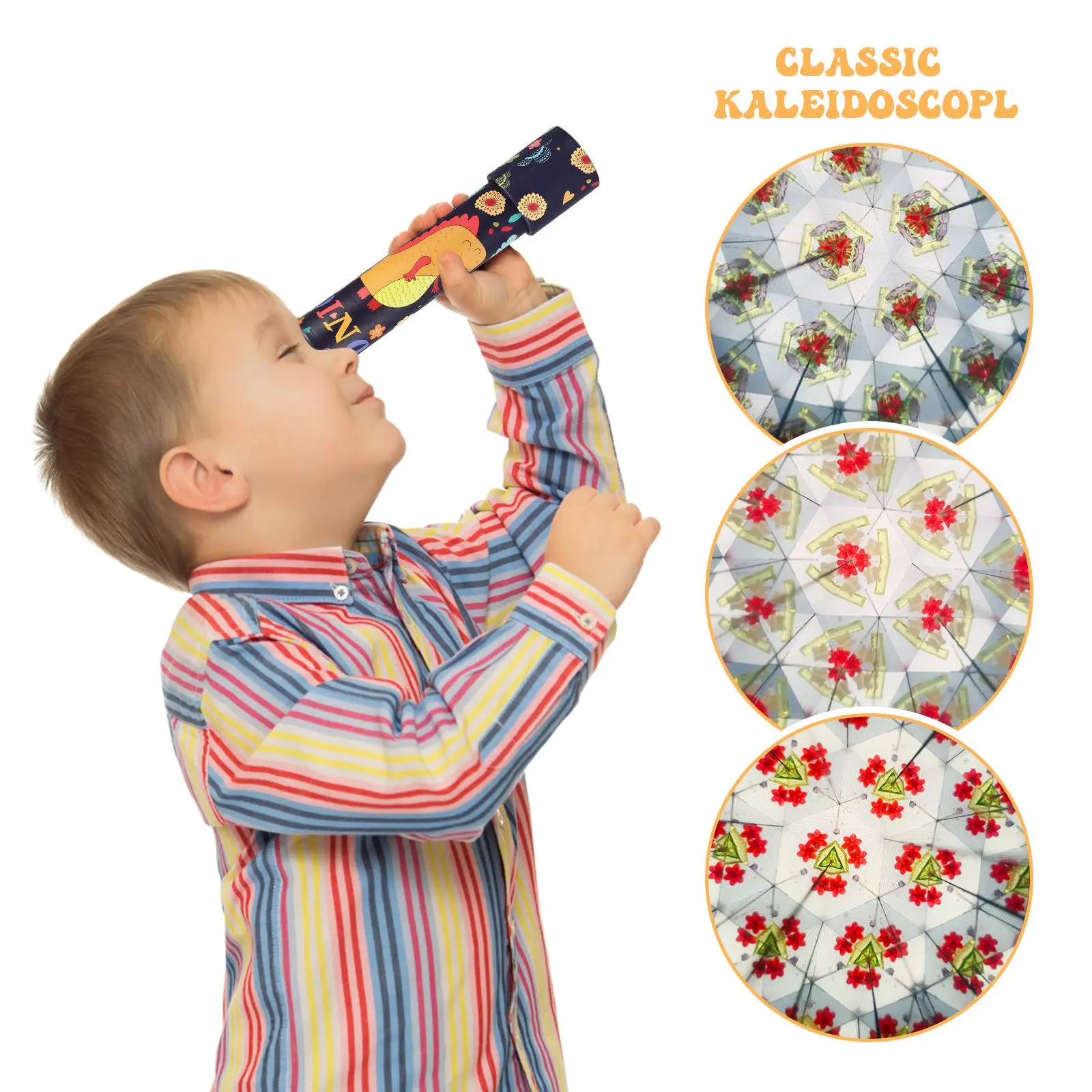 Kaleidoscope Toy New Kaleidoscope Classic Nostalgic Child Science Experiment Toys Parent-child Interactive Educational Toys Magical Change Gifts