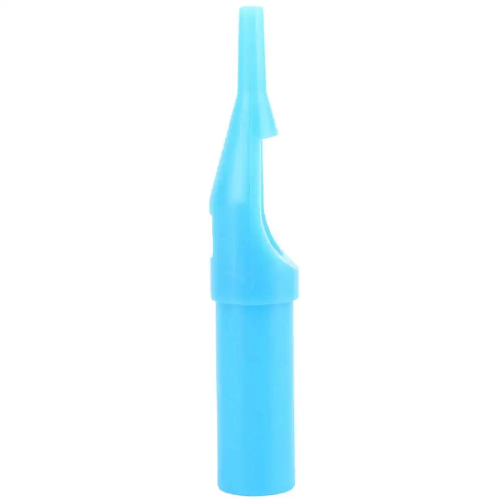 50pcs/box Blue Disposable Tattoo Tip Practical Sterile Tattoo Nozzle Nozzles For Tattooing
