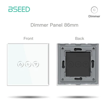 BSEED WIFI สวิตช์ไฟผนังชิ้นส่วนแผงกระจกสีขาวสวิตช์สัมผัสอัจฉริยะชิ้นส่วนฟังก์ชั่น EU ซ็อกเก็ตชิ้นส่วนปลั๊กไฟ 16