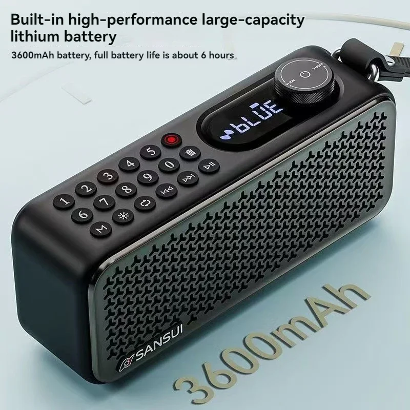 SANSUI F60 Wireless Bluetooth Speaker RGB Player Portable