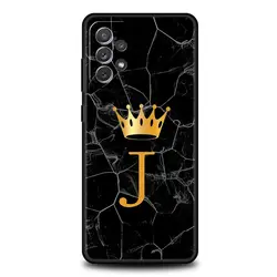 Personalized Alphabet Crown Phone Case Cover - Samsung A03S (A1)