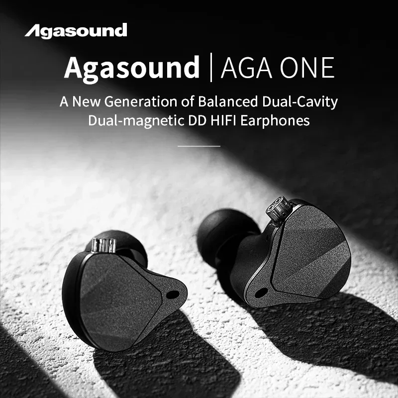 Agasound AGA ONE Balanced DCD Magnetic DD HIFI Earphones In ear Monitor Wired headphones Comfortable to Weard Gaming Headsets 2