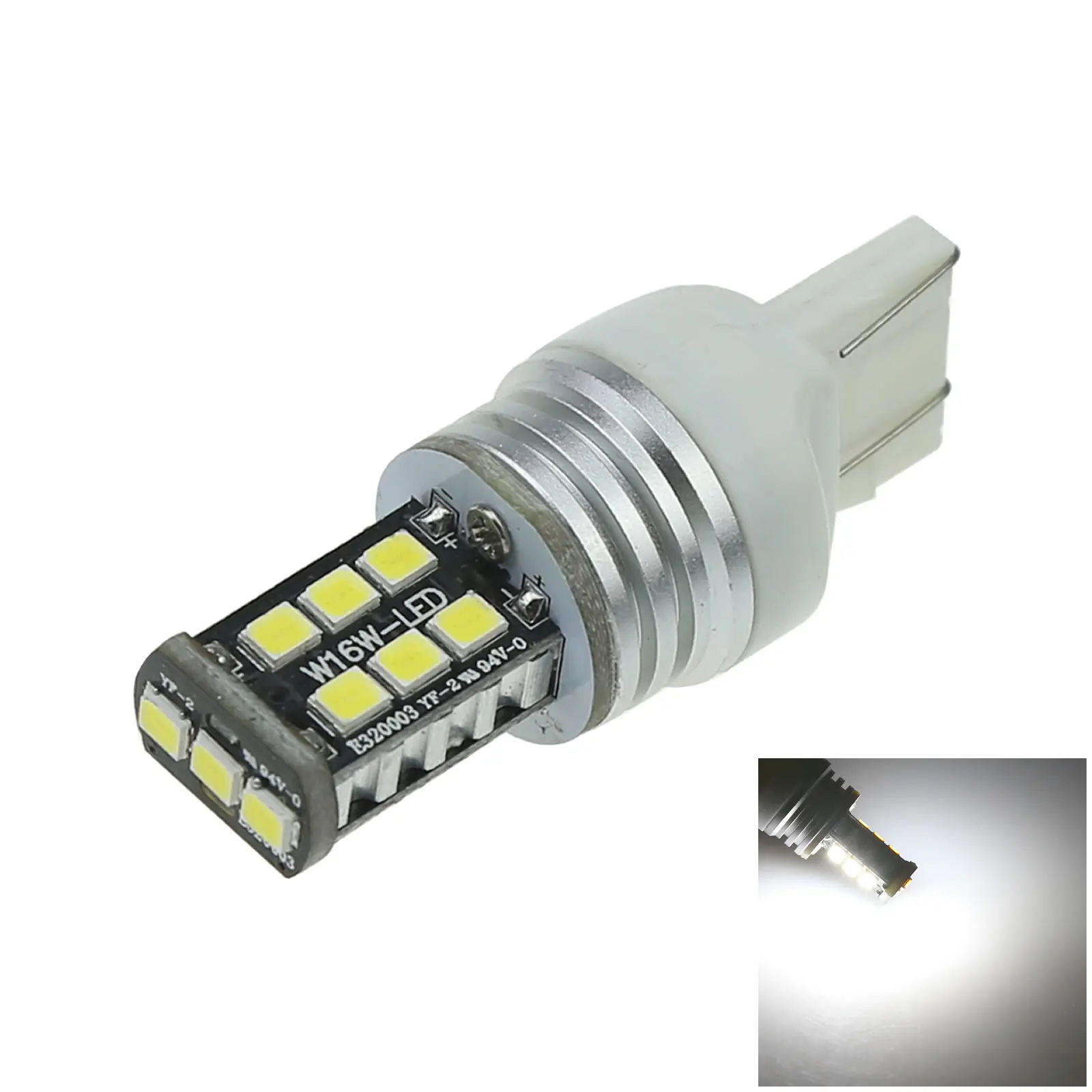 1X Bianco Rv 7443 Freno Blub Camper Lampada 15 Emettitori 2835 Smd Led T20 W3X16Q G027-W
