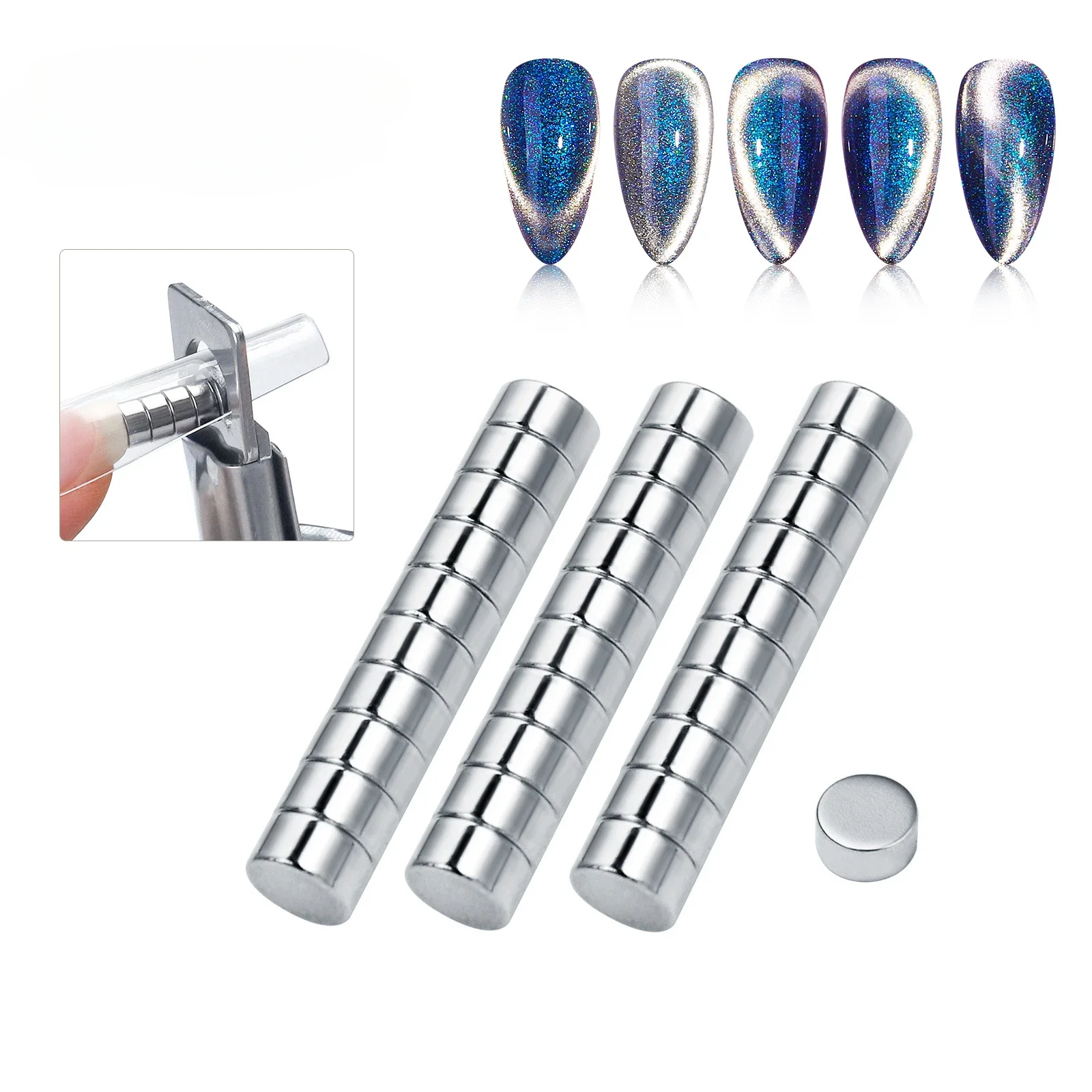 Magnetic Nail Tools Magnetic Nail Art Tools 10Pcs for Acrylic Nails