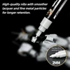 Metallic Markers Colouring Pens for Mech Painting Golden Paint Marker Pen Silvery Reflective Paint Model Marker Pen 2