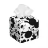 Custom Mickey Mouse Faces Tissue Box Cover for Bathroom Toilet Cartoon PU Leather Square Facial Tissue Box Holder 1