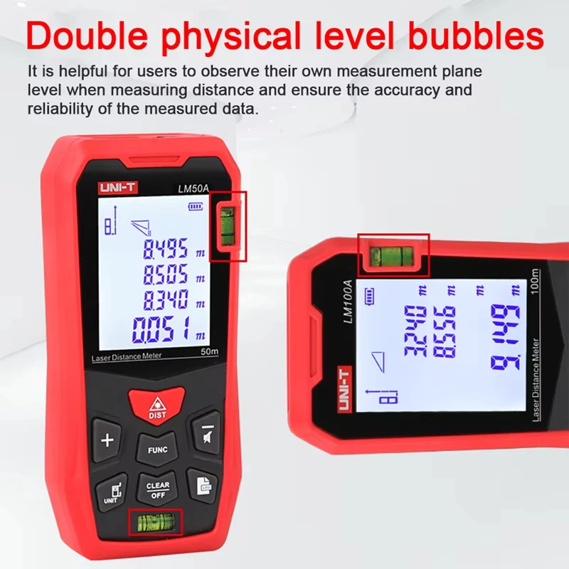UNI-T Laser Rangefinder LM50A LM70A LM100A LM120A Laser Distance Meter Digital Range Finder Tape Measure laser rangefinder distance meter