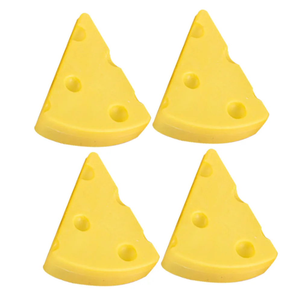 4개입 프로프 치즈 지우개 어린이용 고무 지우개 모양의 연필 학교용