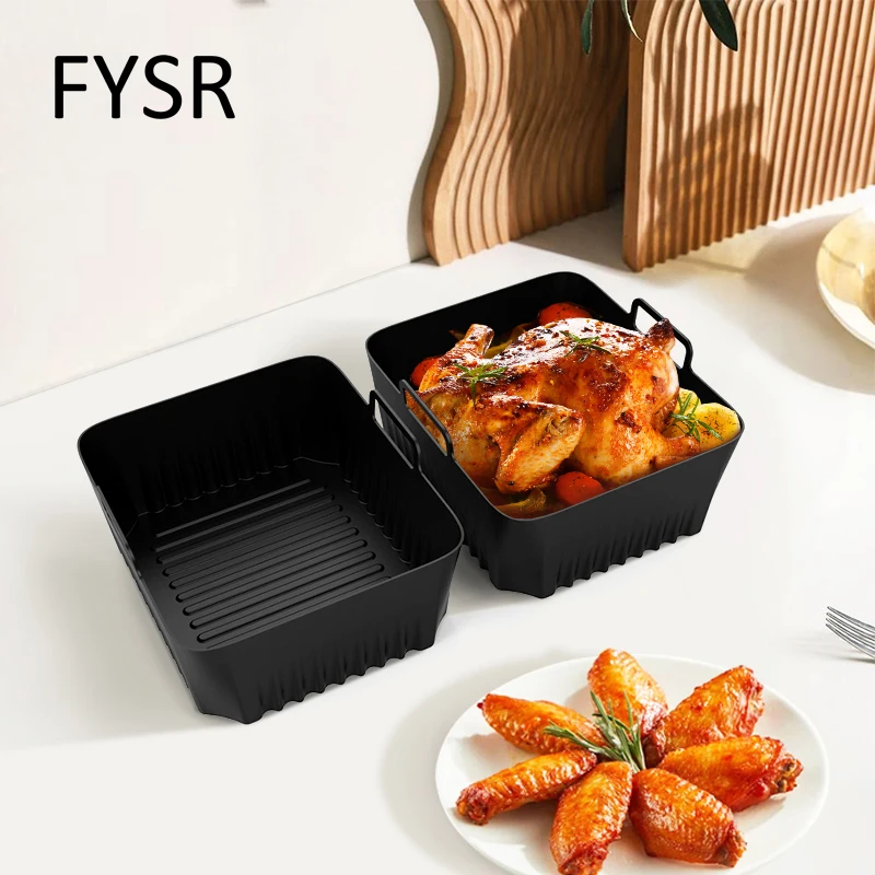 Premium Silicone Air Fryer Liners - Heat Resistant & Dishwasher Safe