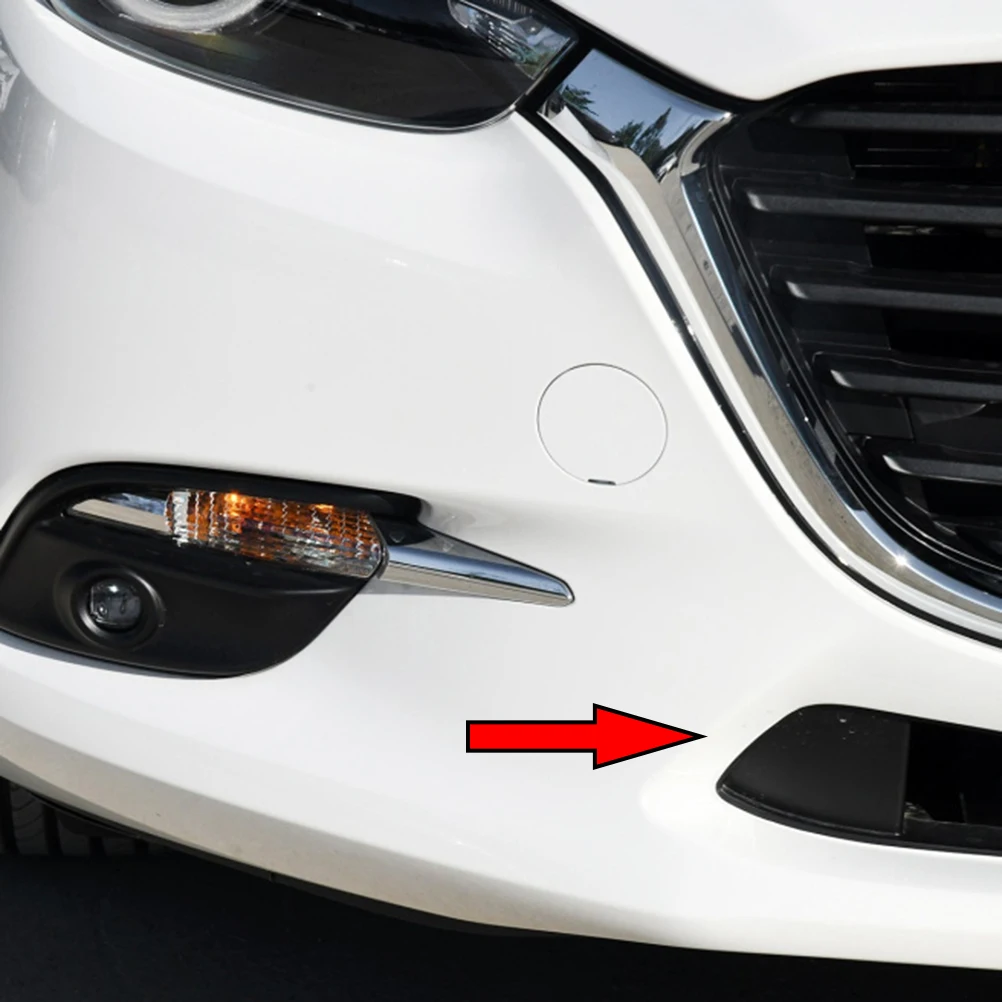 Car Bumper Cover B63B-50-101 B63B-50-102 Car Front Lower Bumper Tow Hook Eye Cover Grille Cap BANE50101 BANE50102 For Mazda 3-LD RH