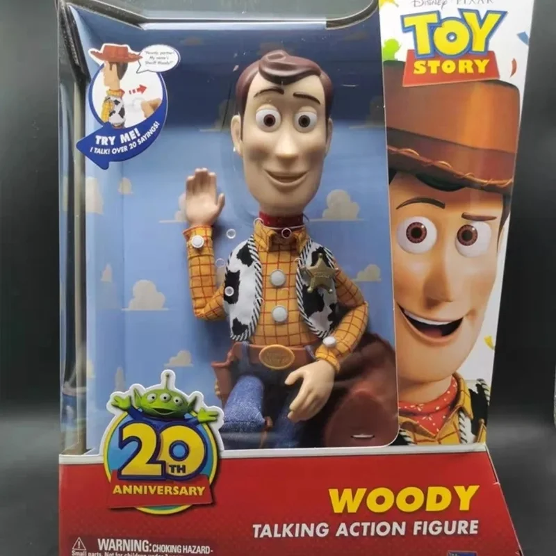 Genuine Toy Story 20th Anniversary Woody & Jessie Talking Action Figures Desktop Ornament Doll Model Toy Collectible Gift