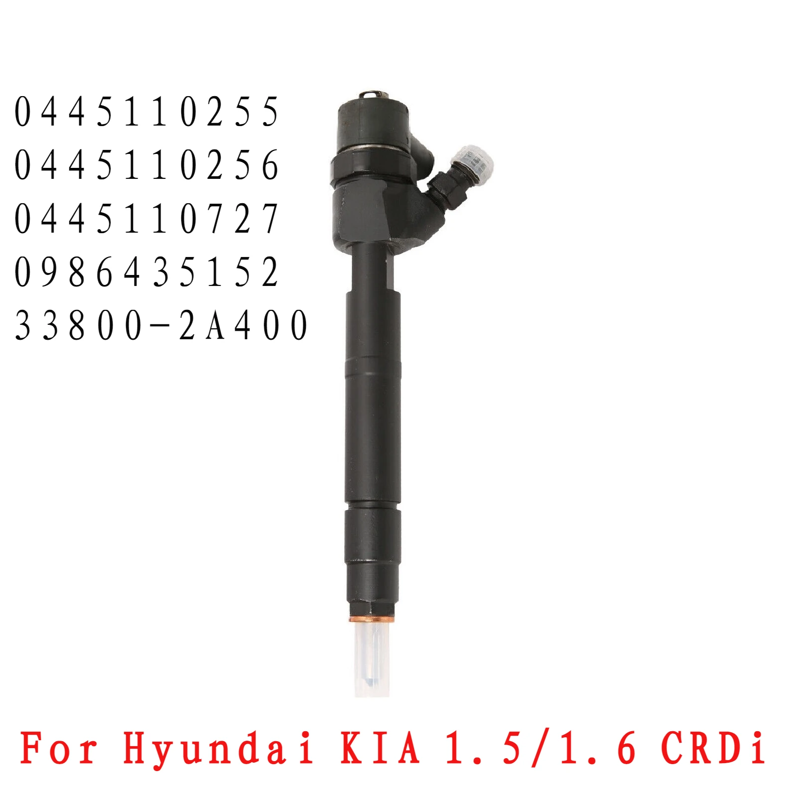 

New Diesel Fuel Injector Nozzle 33800-2A400, 0445110255, 0445110256 For Bosch Hyundai i30 Accent KIA Ceed Rio 1.5L 1.6L CRDi