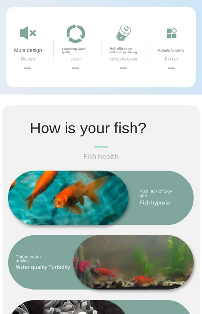 SUNSUN 3 in 1 สําหรับ Aquarium Fish Tank Filter Mini Fish Tank Filter Aquarium ออกซิเจน Submersible เครื่องกรองน้ํา 6