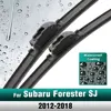 Silicone & rubber  Front Wiper Blades Set For Subaru Forester SJ 2012 - 2018 Windshield Windscreen Window Brush 26"+17" 1