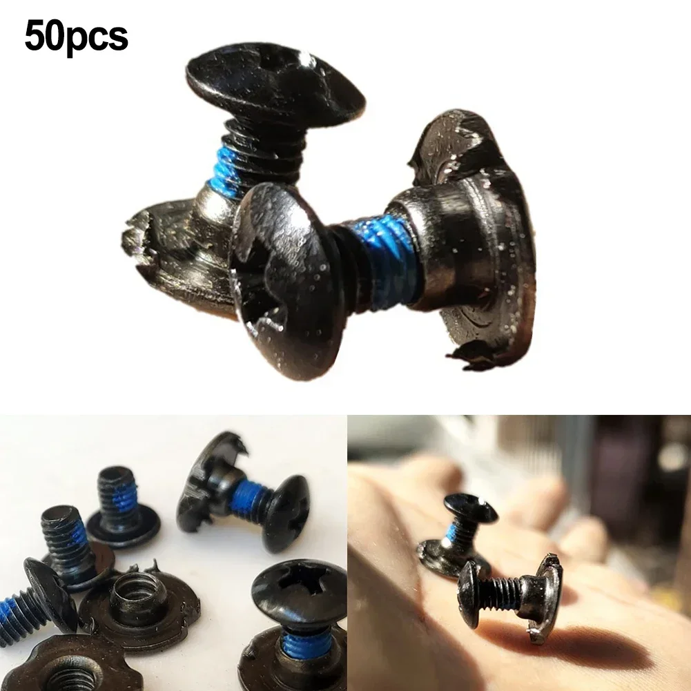 Fixing Screws High Quality M4 Thread Quick Repair Roller Screw Skates 50x Black Buckle