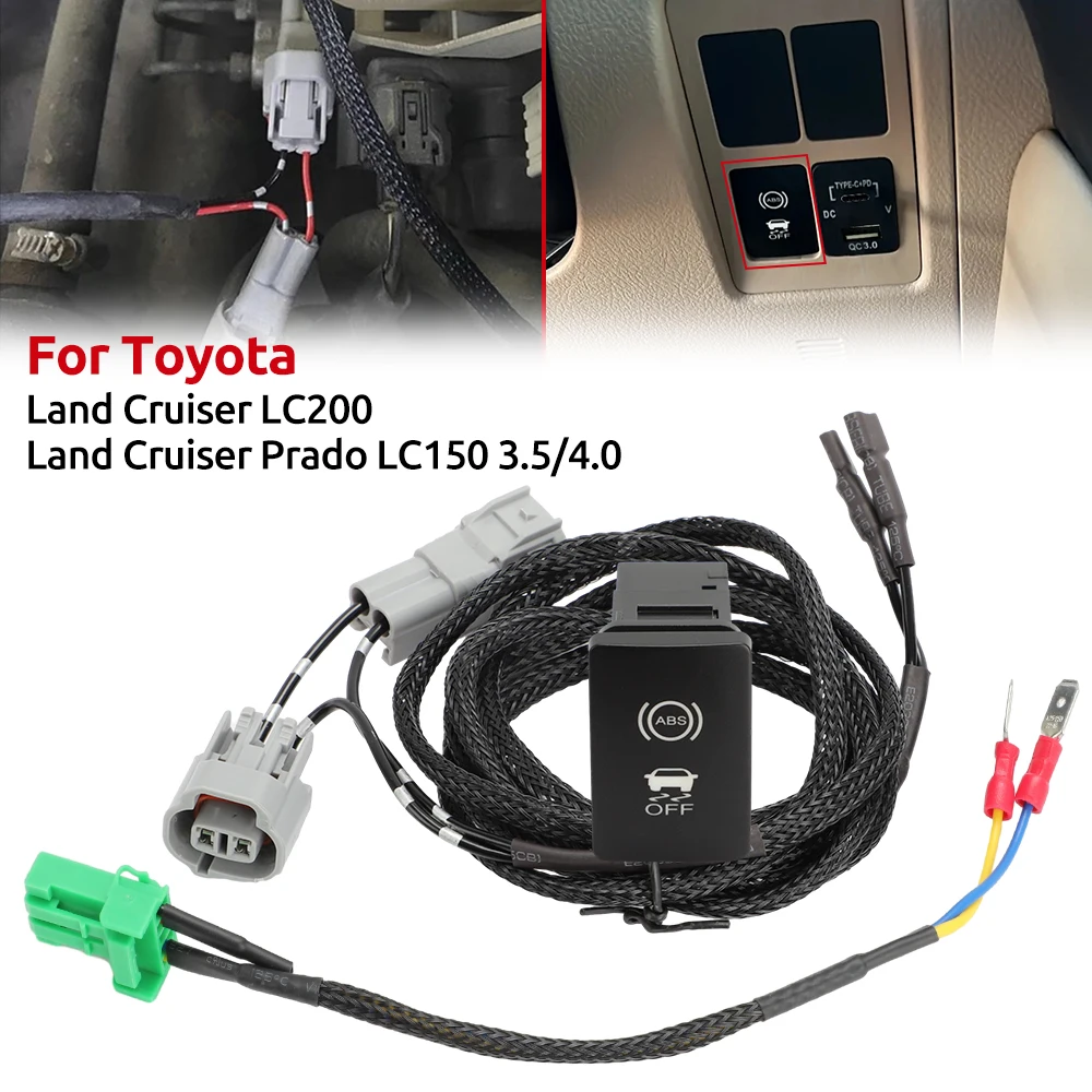 ABS Anti-Skid Schalter Für Toyota Land Cruiser LC200 LC150 Schlamm Flucht Schalter Prado Rad Anti-Skid Brems system Off-Road Nicht-Slip