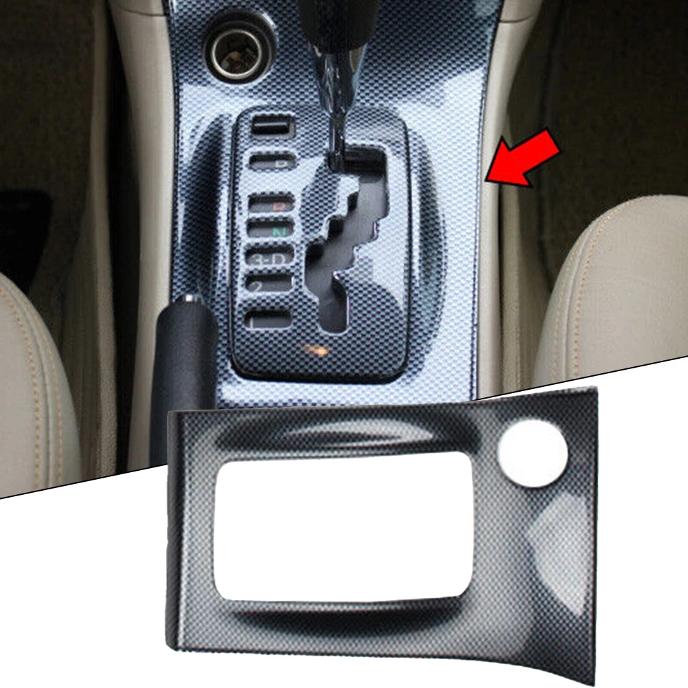

Carbon Fiber Center Console Gear Shift Frame Trim For Toyota For Corolla 2003-08 Console Gear Shift Transmission Panel