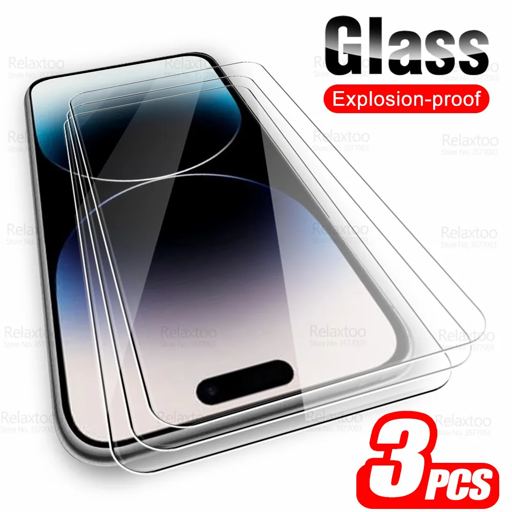 Per Iphone 14 Pro Max Glass 3Pcs Vetro Temperato Iphon 14 Plus 14Plus 14Pro 14 Promax 2022 Pellicola Protettiva Per Schermo