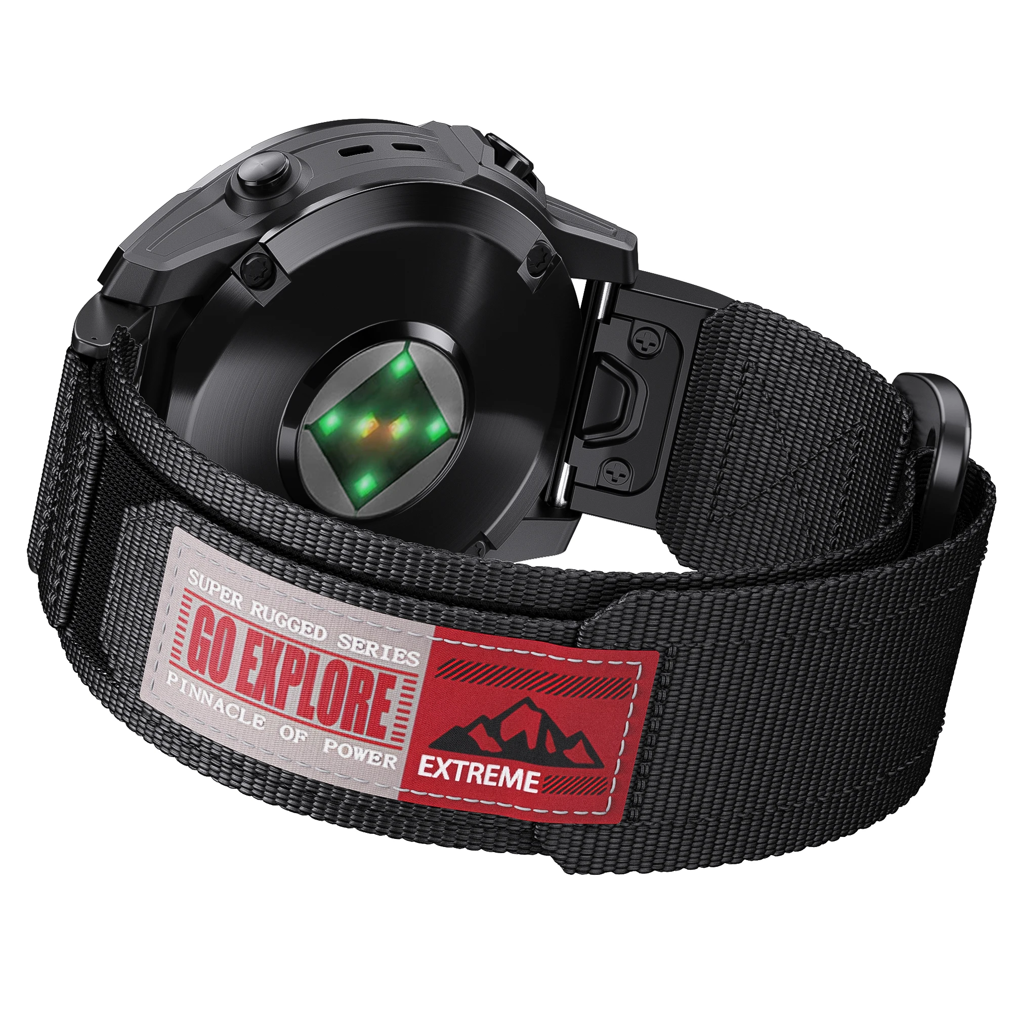 Bandletic Fenix 6 7 5 Cinturino 22mm Per Garmin Fenix/Epix/Forerunner - Nylon Intrecciato, Sgancio Rapido Cinturino 22mm Nylon Quickfit - Foto 3