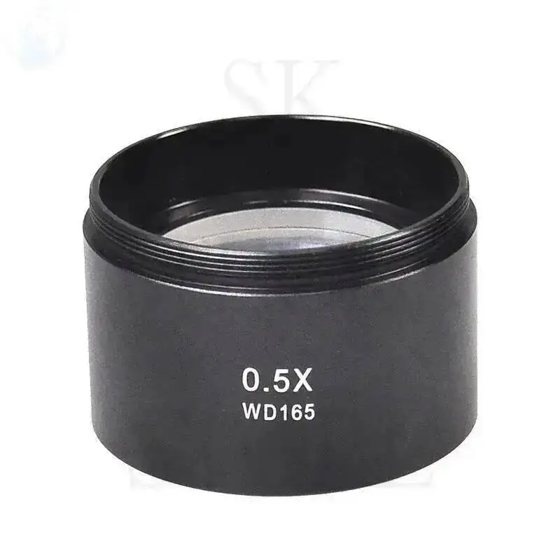 0.5X 0.7X 삼안 현미경 보조 렌즈 48mm 47mm 스레드 고투과율 광학 유리 스테레오 현미경 액세서리