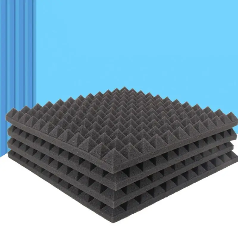 

Acoustic Foam 12/24 Pcs Egg Crate Sound Insulation Sound-absorbing Soundproof Foam Panels Ceiling Self-adhesive Sponge