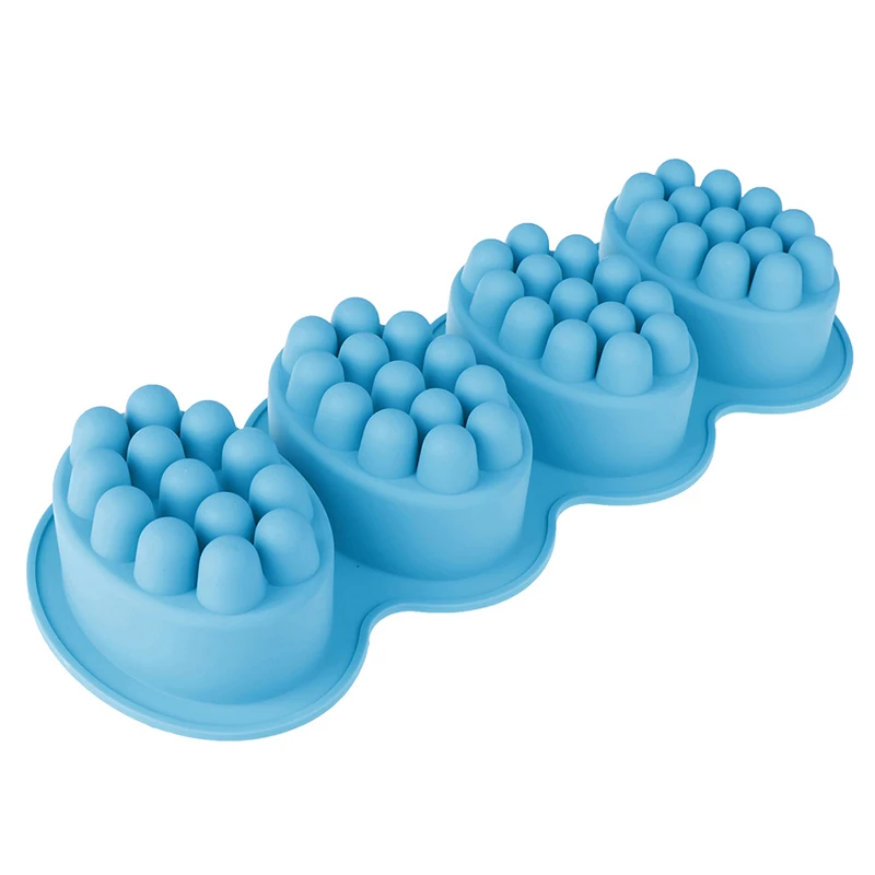 Mold Silicone Massage Soap Mold 1Pc Therapy Bar Soap Making Tools DIY Homemade Oval Spa for Lotion Bars Various Small Desserts