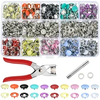 50pcs Prong Buttons Set Plier Tool Metal Snap Button Thickened Fastener Kit DIY Craft Supplies For Installing Clothes Bag Sewing 1