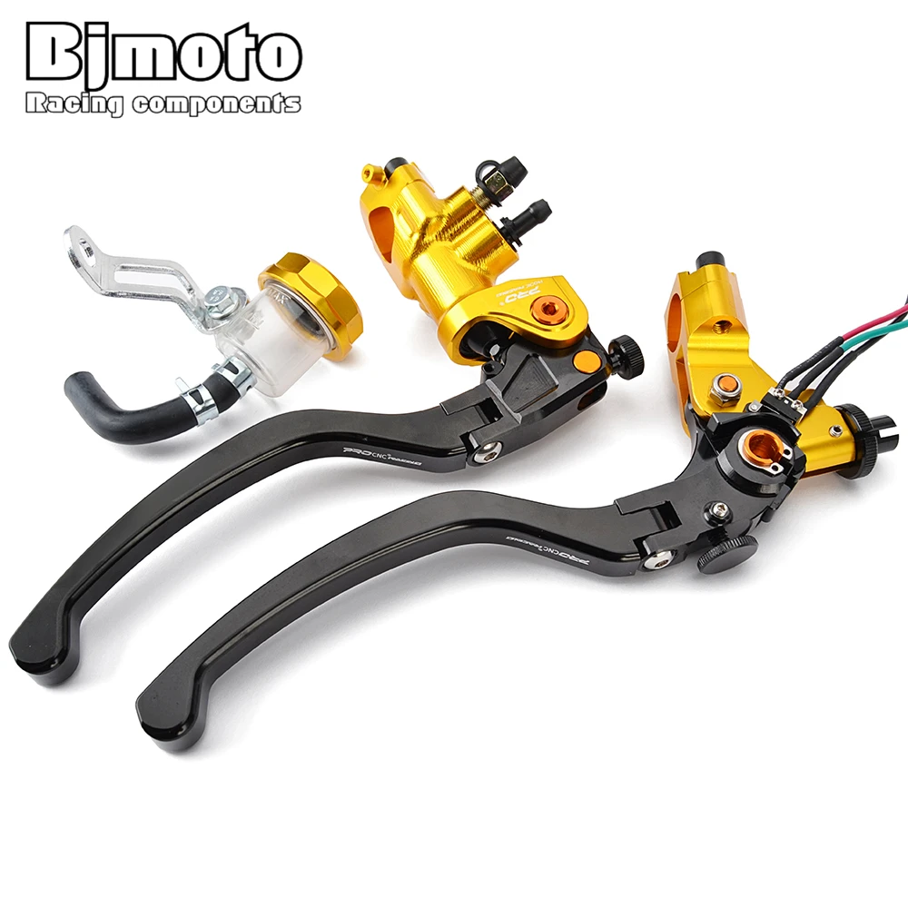 

Universal 19rcs Radial Mounting Brake Master Cylinder Clutch Lever Cable Motorbike Hydraulic Pump Brakes Levers for Nanja Honda