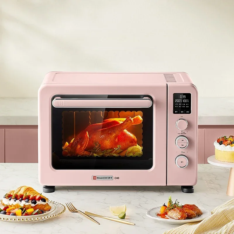Hauswirt C40 Electric Oven Home Baking Multifunctional Horno Eléctrico 220V 40L Household Pizza Oven Fry and Bake All-in-one 6